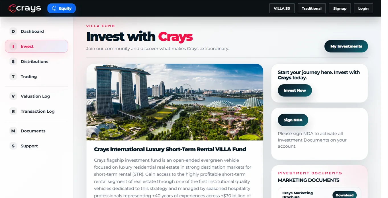 Crays Fund investment platform